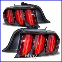 For 2015-2023 Ford Mustang LED Tail Lights Sequential Turn Signal Stop Lamps