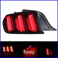 For 2015-2023 Ford Mustang LED Tail Lights Sequential Turn Signal Stop Lamps