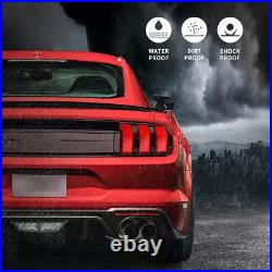 For 2015-2023 Ford Mustang SMOKED LED Tail Lights 5Modes WithSequential Turn Sig