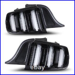 For 2015-2023 Ford Mustang Tail Lights Assembly Led Sequential Signal Lamps