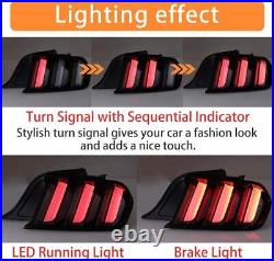 For 2015-2023 Ford Mustang Tail Lights Assembly Led Sequential Signal Lamps