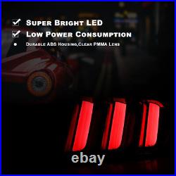 For 2015-2023 Ford Mustang Tail Lights Assembly Led Sequential Signal Lamps