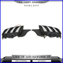 For 2015-22 Ford Mustang Tail Lights Sequential Turn Signal LED Left+Right Side
