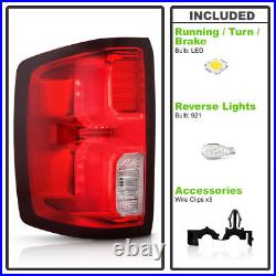 For 2016-2018 Chevy Silverado 1500 LED Model Tail Lights Brake Lamps Left+Right
