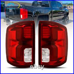 For 2016-2018 Chevy Silverado 1500 LTZ LED Tail Lights Assembly Driver+Passenger