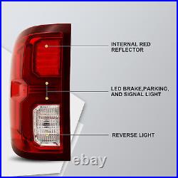 For 2016-2018 Chevy Silverado 1500 LTZ LED Tail Lights Assembly Driver+Passenger
