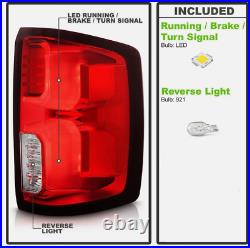 For 2016-2018 Chevy Silverado 1500 LTZ LED Tail Lights Assembly Driver+Passenger
