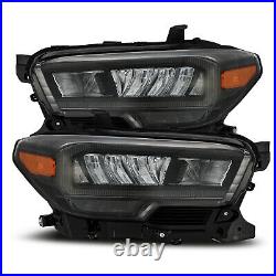 For 2016-2020 Toyota Tacoma Jet Black Alpharex LED Sequential Headlights
