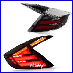 For 2016-2021 Honda Civic Sedan LED Tail Lights Assembly DRL Sequential Signal