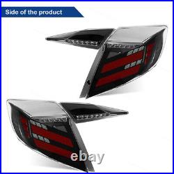 For 2016-2021 Honda Civic Sedan LED Tail Lights Assembly DRL Sequential Signal