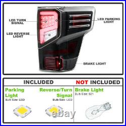 For 2016-2021 TitanTitan XD Black LED Tube Tail Lights Brake Lamps Left+Right