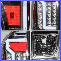 For 2016-2022 Toyota Tacoma LED Tail Lights Chrome Clear Lens Brake Lamps PAIR