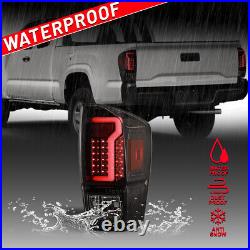 For 2016-2023 Toyota Tacoma LED Tail Lights Pair Brake Rear Lamp Clear Lens Pair