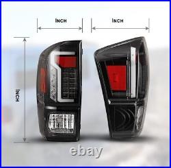 For 2016-2023 Toyota Tacoma LED Tail Lights Pair Brake Rear Lamp Clear Lens Pair