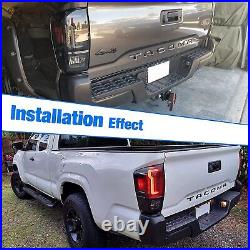 For 2016-2023 Toyota Tacoma LED Tail Lights Rear Brake Lamps Smoke Lens Pair