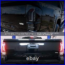 For 2016-2023 Toyota Tacoma LED Tail Lights Rear Brake Lamps Smoke Lens Pair