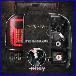For 2016-2023 Toyota Tacoma LED Tail Lights Rear Brake Lamps Smoke Lens Pair
