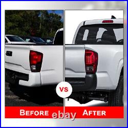 For 2016-2023 Toyota Tacoma LED Tail Lights Rear Lamps Assembly Black Smoke Pair