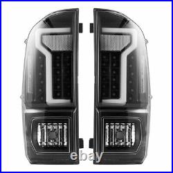 For 2016-2023 Toyota Tacoma LED Tube Tail Lights Pair Brake Rear Lamps Clear Len