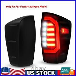 For 2016-2023 Toyota Tacoma Pickup Rear Brake Lamps LED Tail Lights Smoke Pair