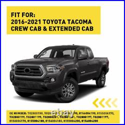 For 2016-2023 Toyota Tacoma Pickup Rear Brake Lamps LED Tail Lights Smoke Pair
