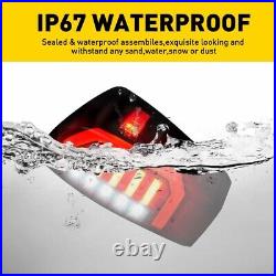 For 2016-2023 Toyota Tacoma Pickup Rear Brake Lamps LED Tail Lights Smoke Pair