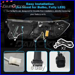 For 2018 19 20 21 22 Honda Accord 10th Gen LED Tail Lights wt Starting Animated