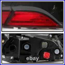For 2018 2019 2020 Toyota Camry Red Smoke Tail Lights Brake Lamps Left+Right 4pc