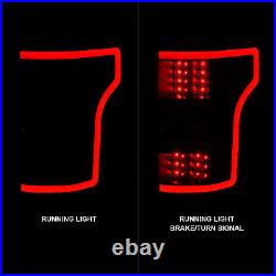 For 2018-2020 Ford F-150 Pickup XL XLT Black LED Tail Lights Lamps Pair