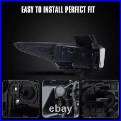 For 2018-2021 Chevy Traverse Black/Clear LED Tail Light Brake Lamp Outer Driver