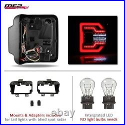 For 2018+ Jeep Wrangler JL & JLU PAIR LED Sequential Tail Lights Black/Smoke