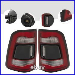 For 2019-2022 Ram 1500 LED Tail Lights with Blind Spot Rear LED Lamps Left+Right
