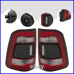 For 2019-2022 Ram 1500 LED Tail Lights with Blind Spot Rear LED Lamps Left+Right