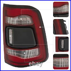 For 2019-2022 Ram 1500 LED Tail Lights with Blind Spot Rear LED Lamps Left+Right