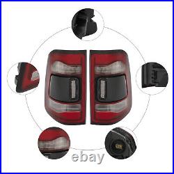 For 2019-2022 Ram 1500 LED Tail Lights with Blind Spot Rear LED Lamps Left+Right