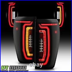 For 2019-2023 GMC Sierra 1500 LED Type Black Smoked Full LED TaiL Lights Lamps