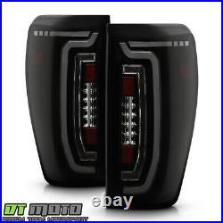 For 2019-2023 GMC Sierra 1500 LED Type Black Smoked Full LED TaiL Lights Lamps