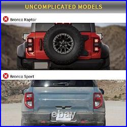 For 2021-2023 Ford Bronco 6th Gen U725 FULL LED Tail Lights Rear Brake Lamps L+R