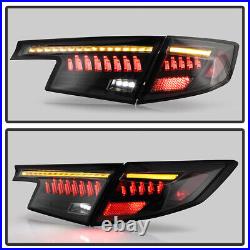 For 2022-2025 Honda Civic Hatchback Sequential Full LED Tail Lights with Greeting