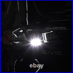 For 2022-2025 Honda Civic Hatchback Sequential Full LED Tail Lights with Greeting
