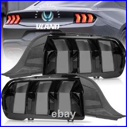 For 2024-2026 Ford Mustang SMOKE LED Sequential Tail Lights WithStartup Animation