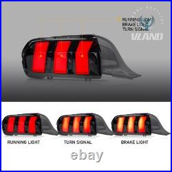 For 2024-2026 Ford Mustang SMOKE LED Sequential Tail Lights WithStartup Animation