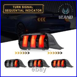 For 2024-2026 Ford Mustang SMOKE LED Sequential Tail Lights WithStartup Animation