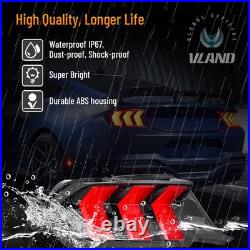 For 2024-2026 Ford Mustang SMOKE LED Sequential Tail Lights WithStartup Animation