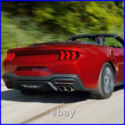 For 2024-2026 Ford Mustang SMOKE LED Sequential Tail Lights WithStartup Animation