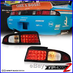 For 240SX S14 1995-98 kouki Zenki Black Bright LED Tail Light Brake Signal Lamp