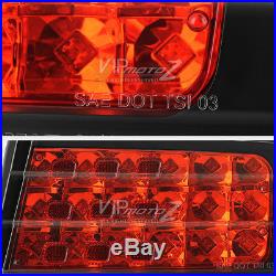 For 240SX S14 1995-98 kouki Zenki Black Bright LED Tail Light Brake Signal Lamp