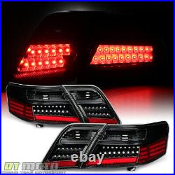For 4PC Black 2007 2008 2009 Toyota Camry L/LE/SE/XLE LED Tail Lights Left+Right
