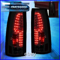 For 88-98 C/K 1500/2500/3500 Pickup Blazer Suburban LED Tail Lights Lamps Smoke