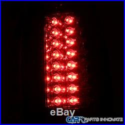 For 88-98 C/K C10 Silverado Blazer Tahoe Red LED Tail Lights Brake Lamps Pair